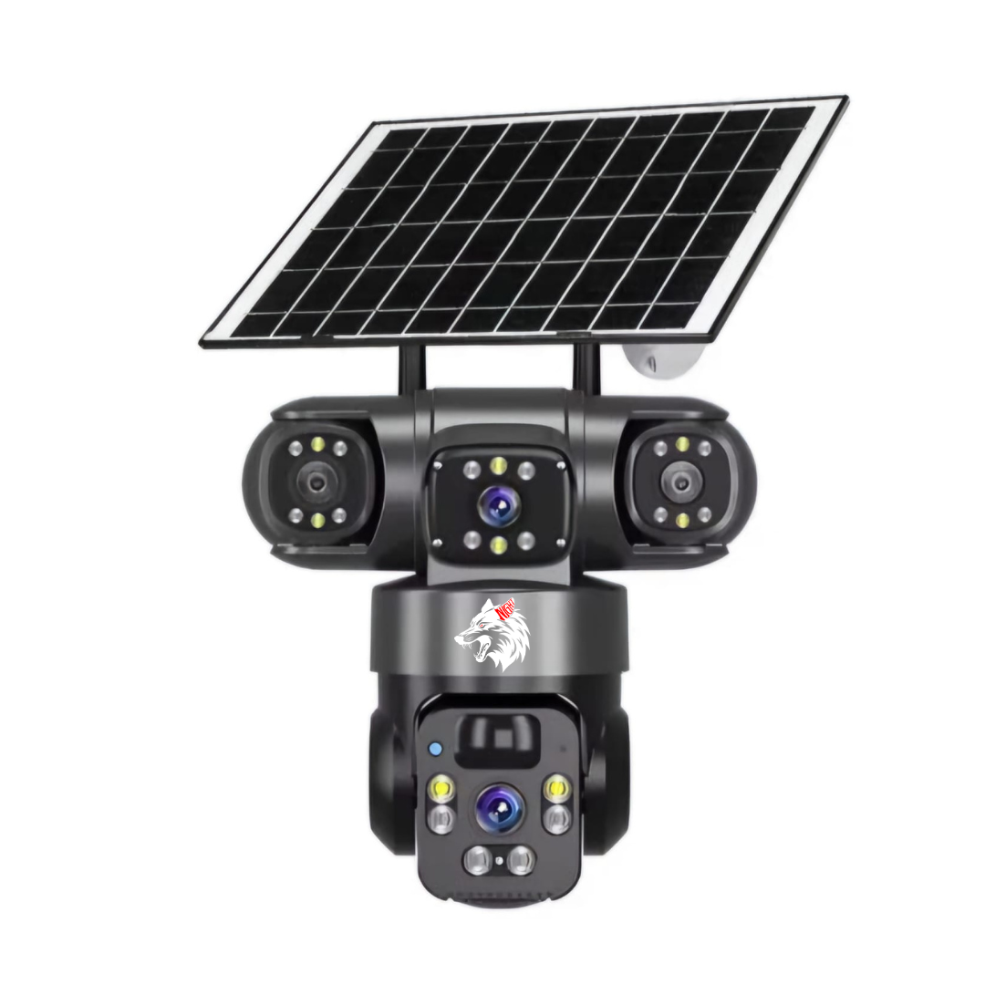 Wolf Cctv Night Wolf 4G Solar Dual & Triple Lens PTZ Camera - Night Wolf CCTV