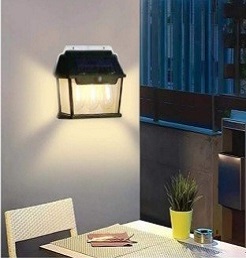 Solar interaction patio wall lamp