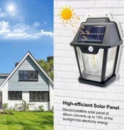 Solar interaction wall lamp